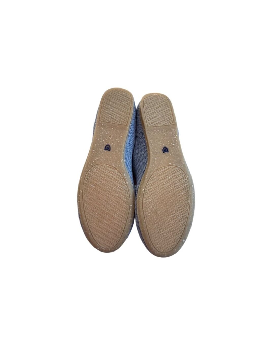 Rothys Womens Rounded-toe Ballet Flats Size 9 Wide Light Blue Metallic Sparkle - Picture 8 of 11